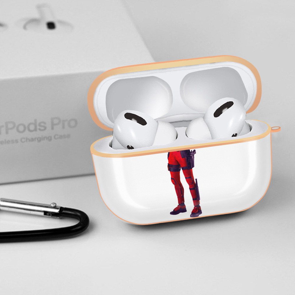 Deadpool デッドプール 【AirPods Pro用】ハードシェル保護ケース｜耐衝撃・防指紋・カラビナ付き商品仕様