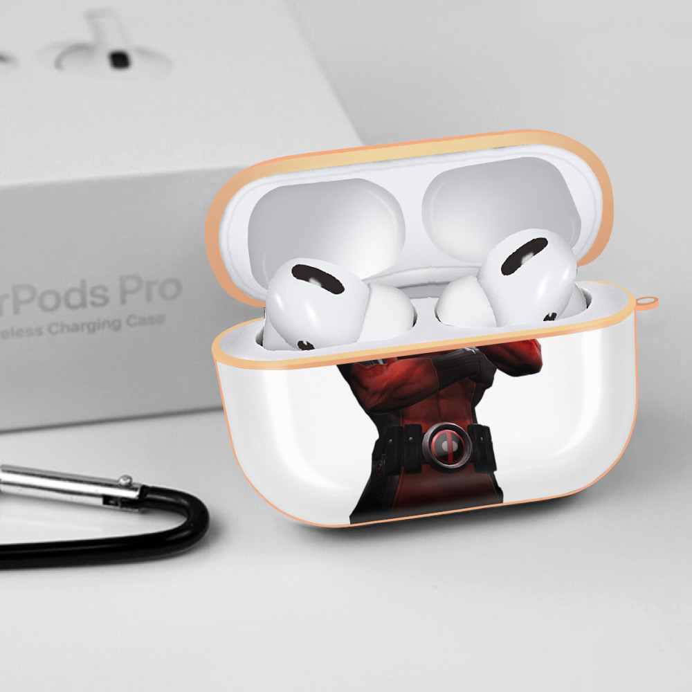 Deadpool デッドプール 【AirPods Pro用】ハードシェル保護ケース｜耐衝撃・防指紋・カラビナ付き商品仕様