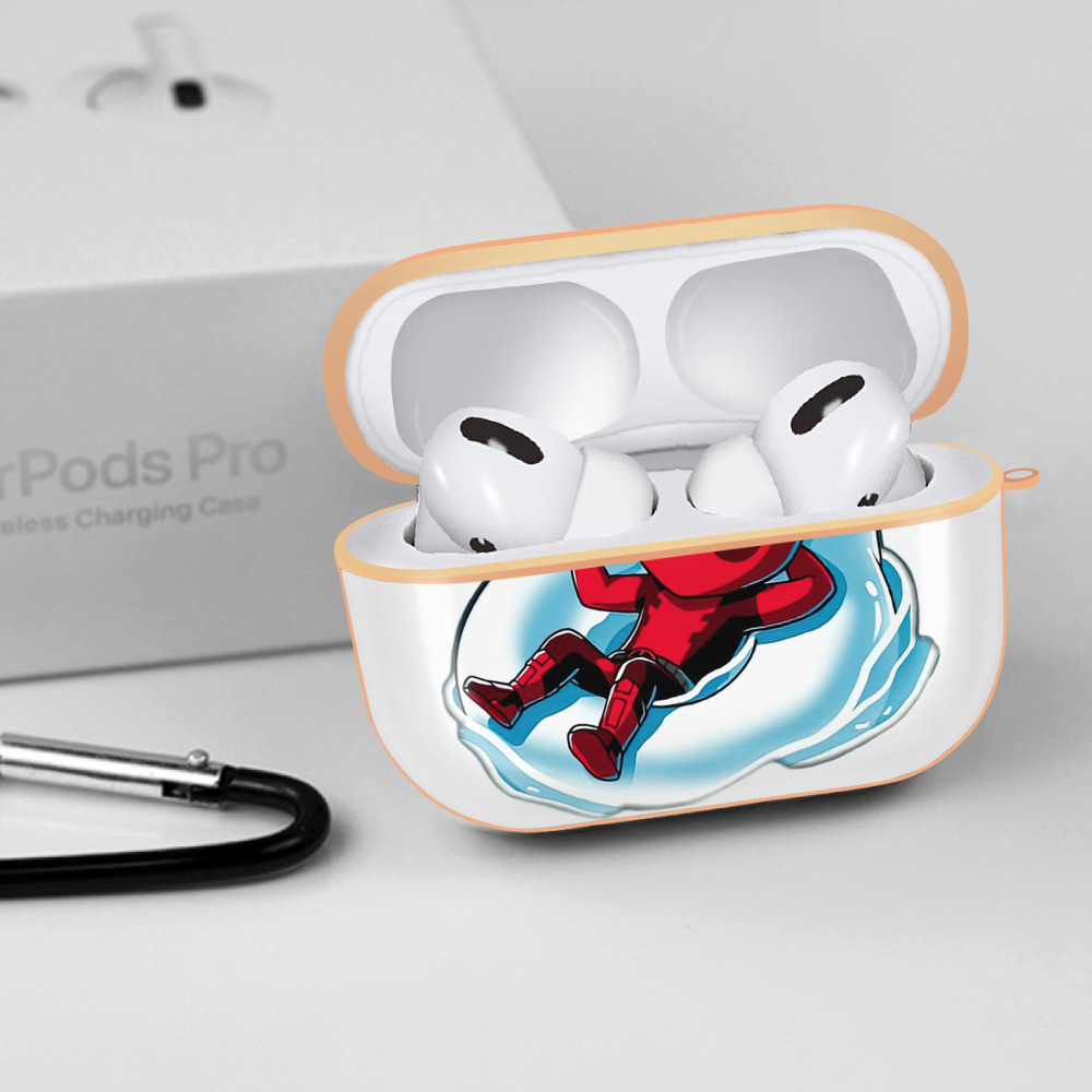 Deadpool デッドプール 【AirPods Pro用】ハードシェル保護ケース｜耐衝撃・防指紋・カラビナ付き商品仕様