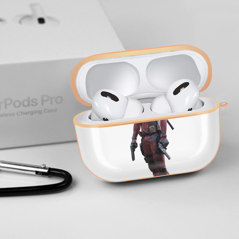 Deadpool デッドプール 【AirPods Pro用】ハードシェル保護ケース｜耐衝撃・防指紋・カラビナ付き商品仕様