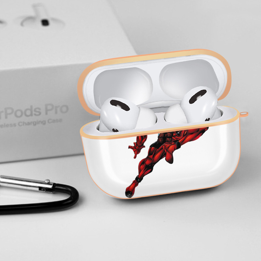 Deadpool デッドプール 【AirPods Pro用】ハードシェル保護ケース｜耐衝撃・防指紋・カラビナ付き商品仕様