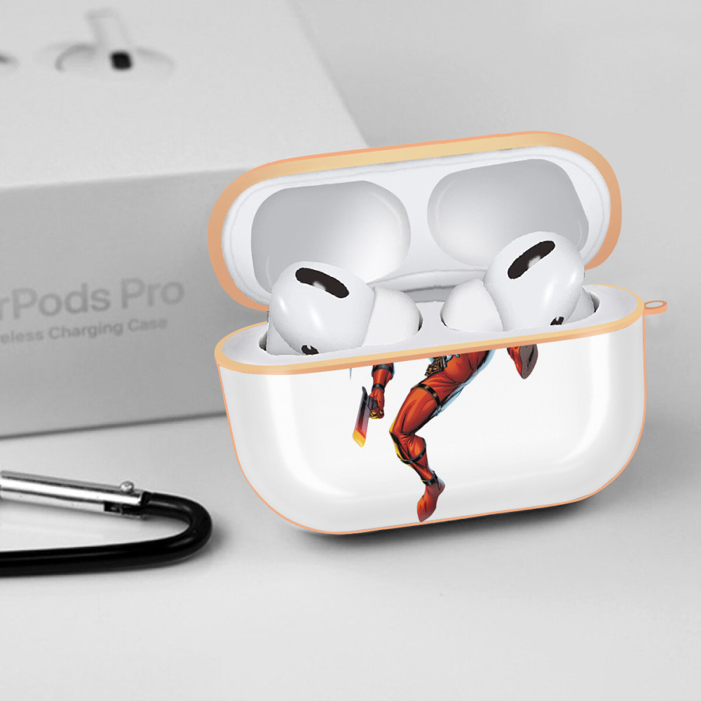 Deadpool デッドプール 【AirPods Pro用】ハードシェル保護ケース｜耐衝撃・防指紋・カラビナ付き商品仕様