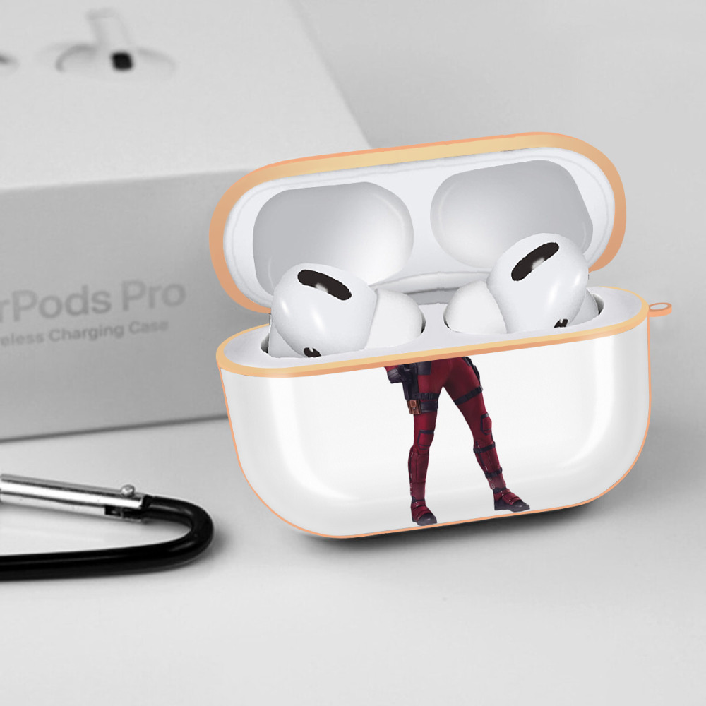 Deadpool デッドプール 【AirPods Pro用】ハードシェル保護ケース｜耐衝撃・防指紋・カラビナ付き商品仕様