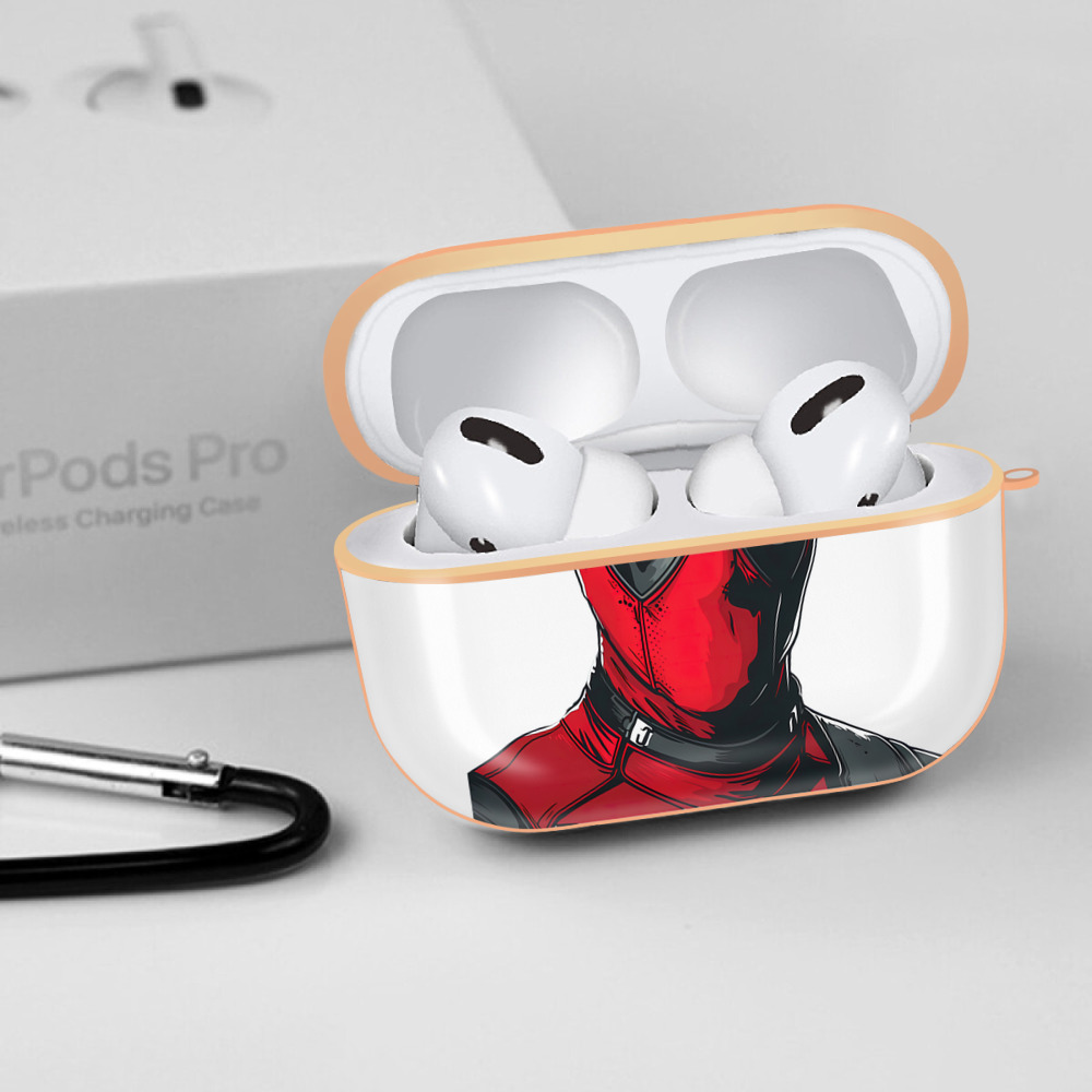 Deadpool デッドプール 【AirPods Pro用】ハードシェル保護ケース｜耐衝撃・防指紋・カラビナ付き商品仕様