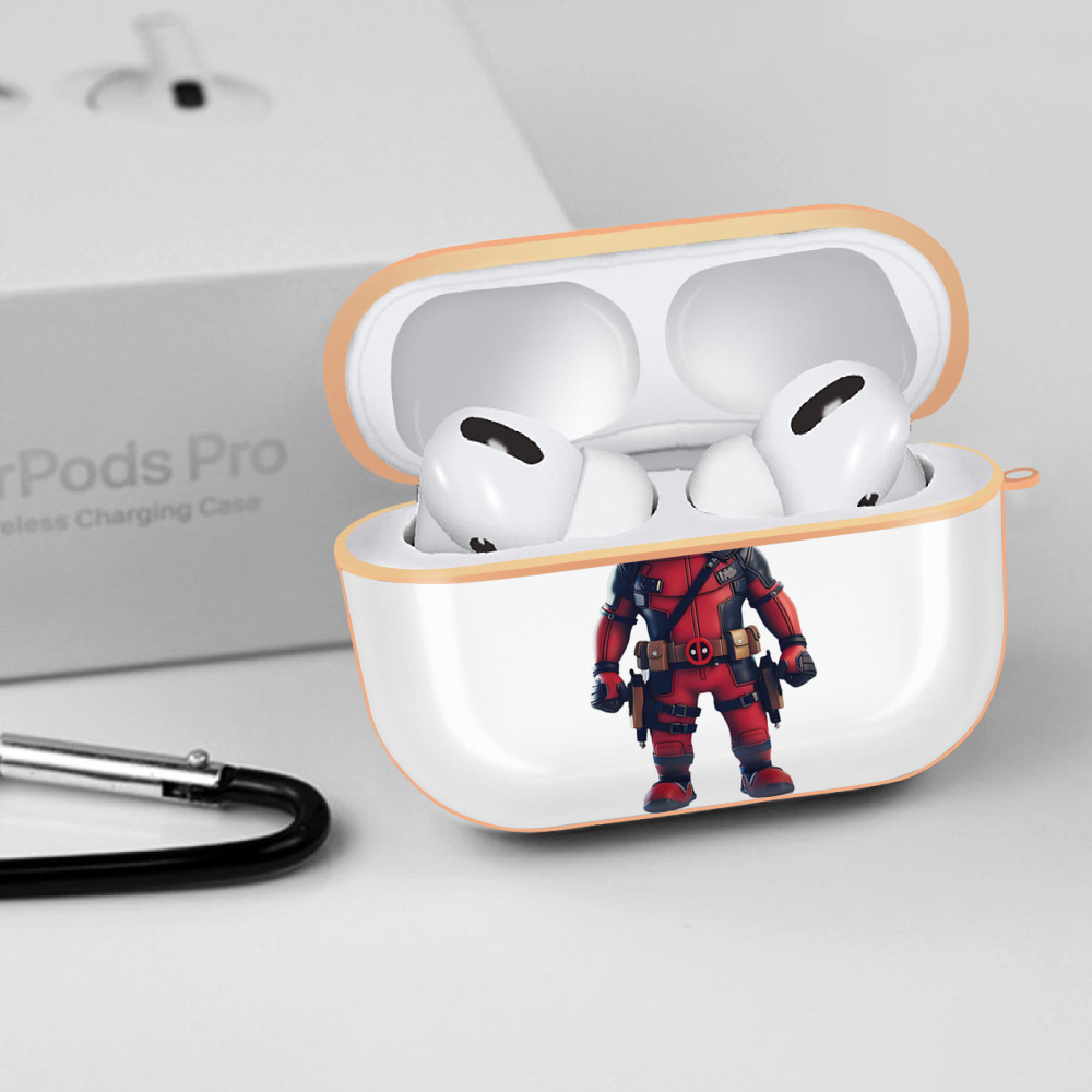 Deadpool デッドプール 【AirPods Pro用】ハードシェル保護ケース｜耐衝撃・防指紋・カラビナ付き商品仕様