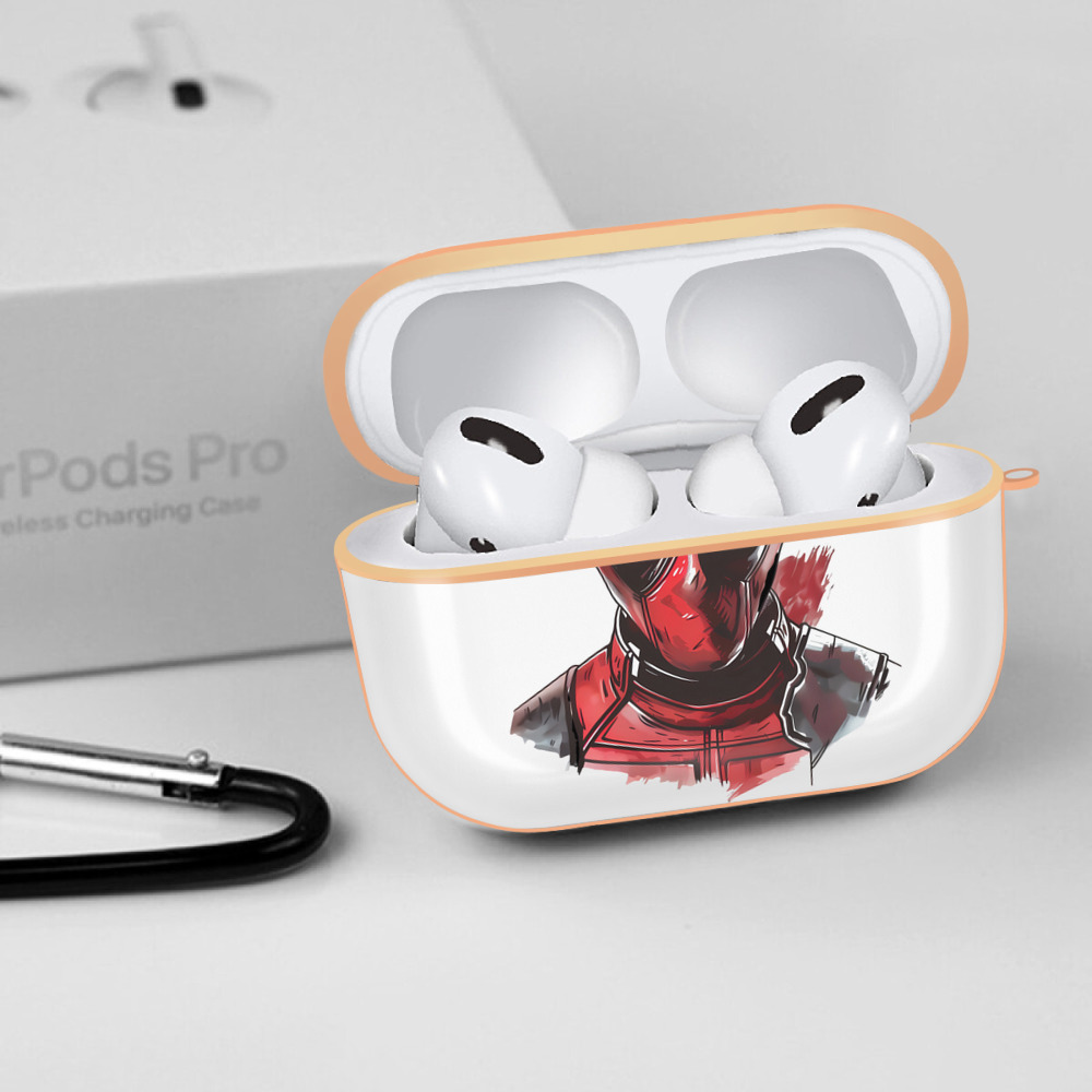 Deadpool デッドプール 【AirPods Pro用】ハードシェル保護ケース｜耐衝撃・防指紋・カラビナ付き商品仕様