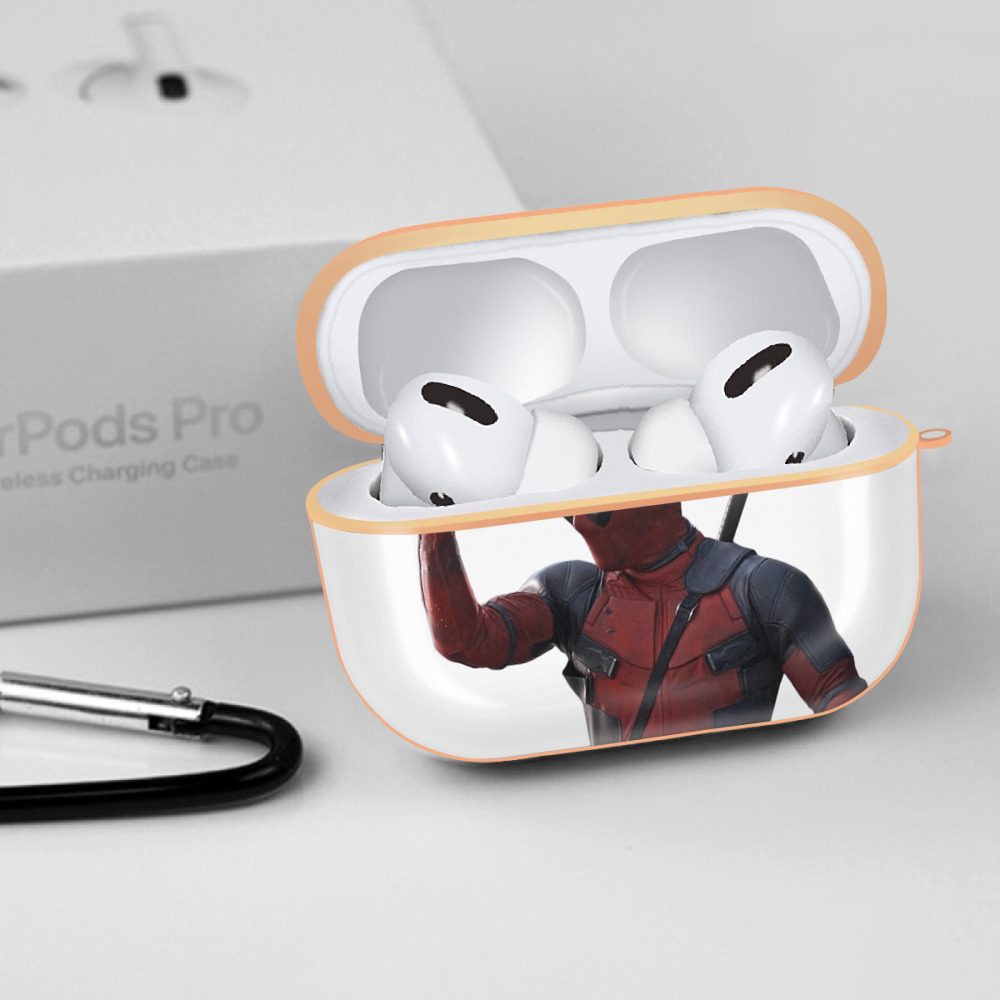 Deadpool デッドプール 【AirPods Pro用】ハードシェル保護ケース｜耐衝撃・防指紋・カラビナ付き商品仕様
