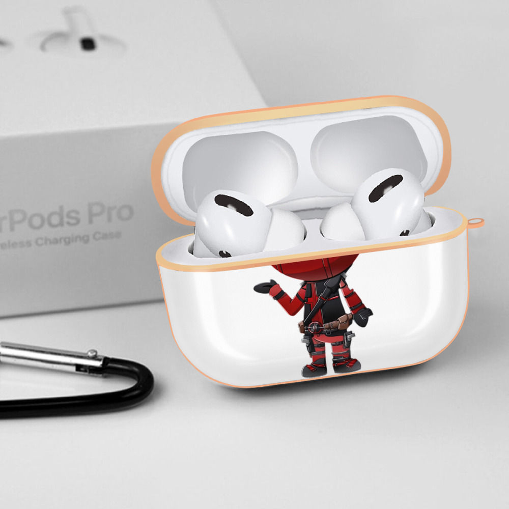 Deadpool デッドプール 【AirPods Pro用】ハードシェル保護ケース｜耐衝撃・防指紋・カラビナ付き商品仕様