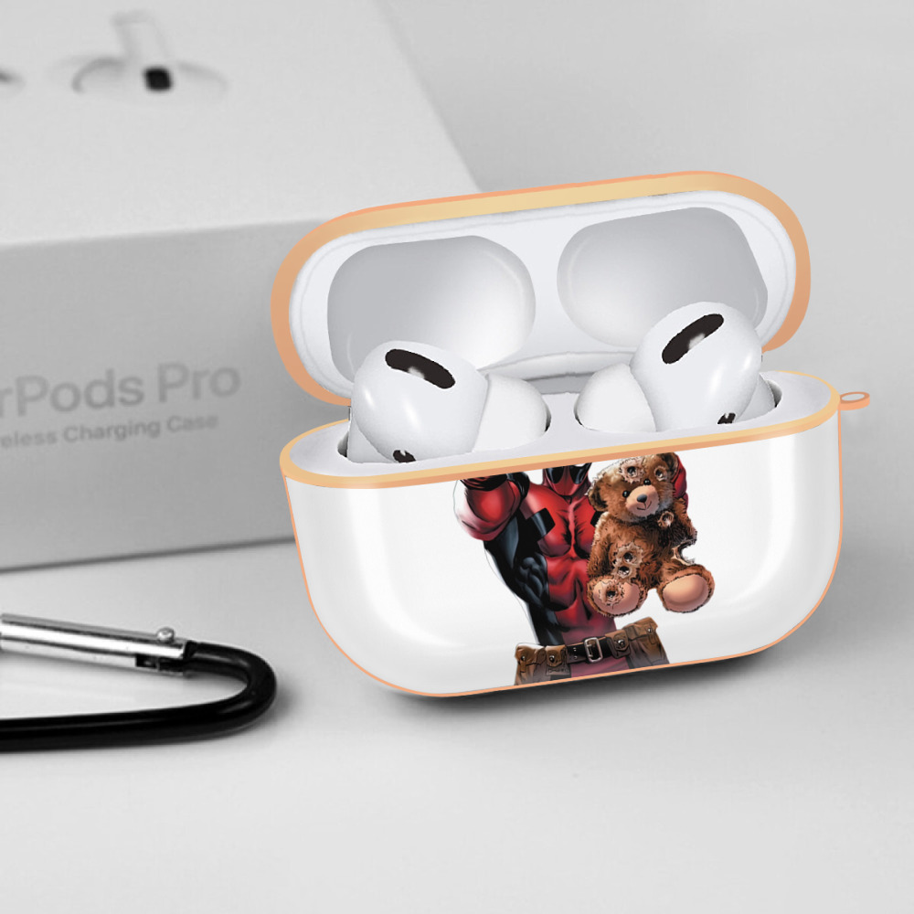 Deadpool デッドプール 【AirPods Pro用】ハードシェル保護ケース｜耐衝撃・防指紋・カラビナ付き商品仕様
