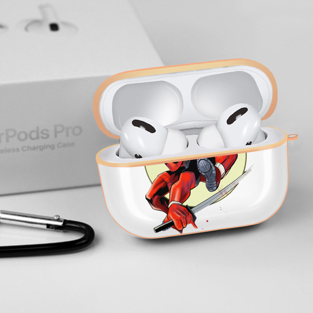 Deadpool デッドプール 【AirPods Pro用】ハードシェル保護ケース｜耐衝撃・防指紋・カラビナ付き商品仕様