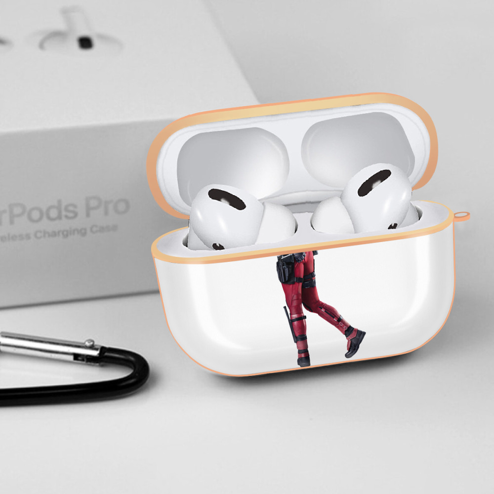 Deadpool デッドプール 【AirPods Pro用】ハードシェル保護ケース｜耐衝撃・防指紋・カラビナ付き商品仕様