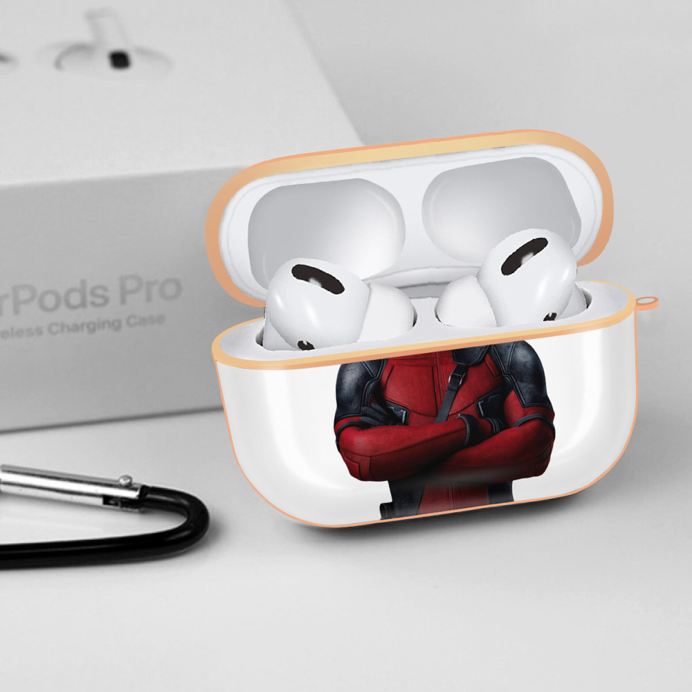 Deadpool デッドプール 【AirPods Pro用】ハードシェル保護ケース｜耐衝撃・防指紋・カラビナ付き商品仕様