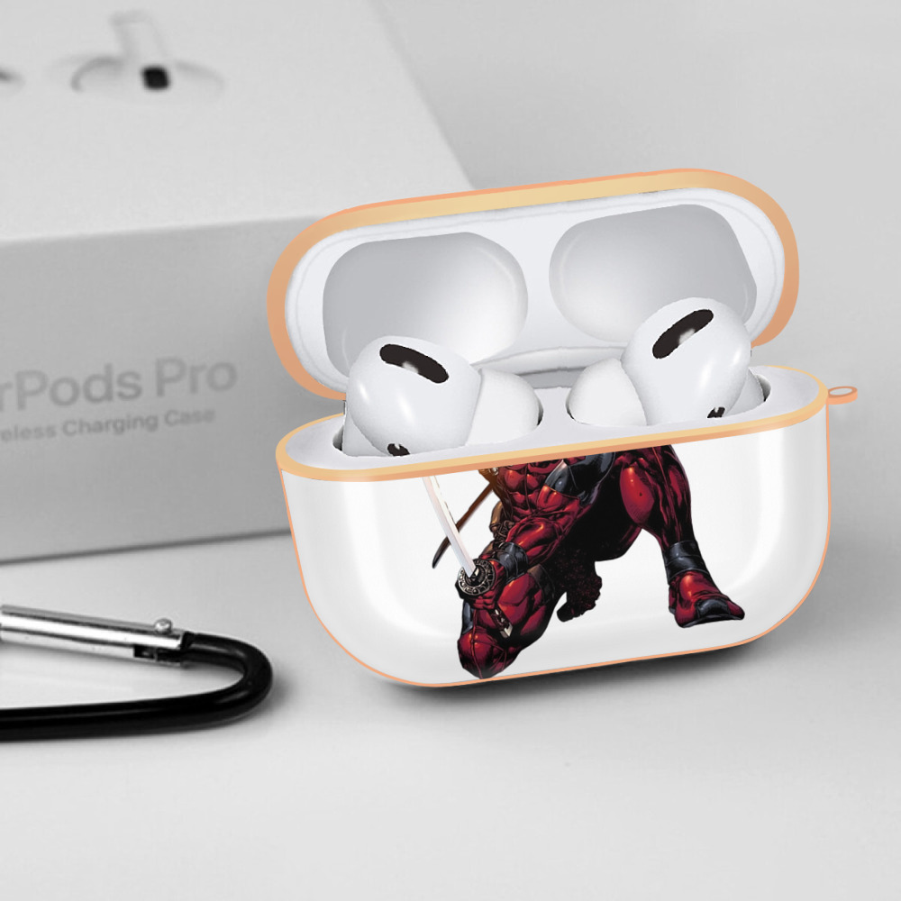Deadpool デッドプール 【AirPods Pro用】ハードシェル保護ケース｜耐衝撃・防指紋・カラビナ付き商品仕様