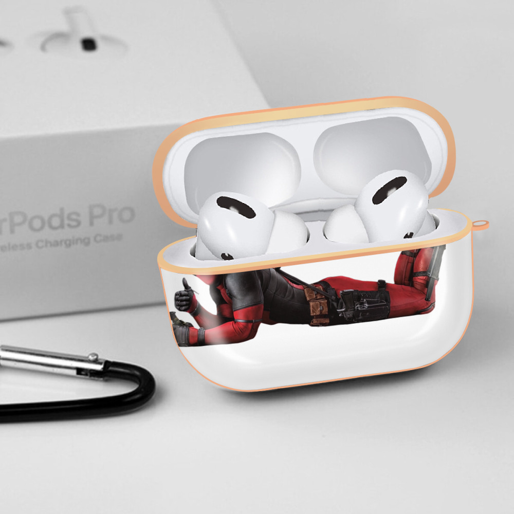 Deadpool デッドプール 【AirPods Pro用】ハードシェル保護ケース｜耐衝撃・防指紋・カラビナ付き商品仕様
