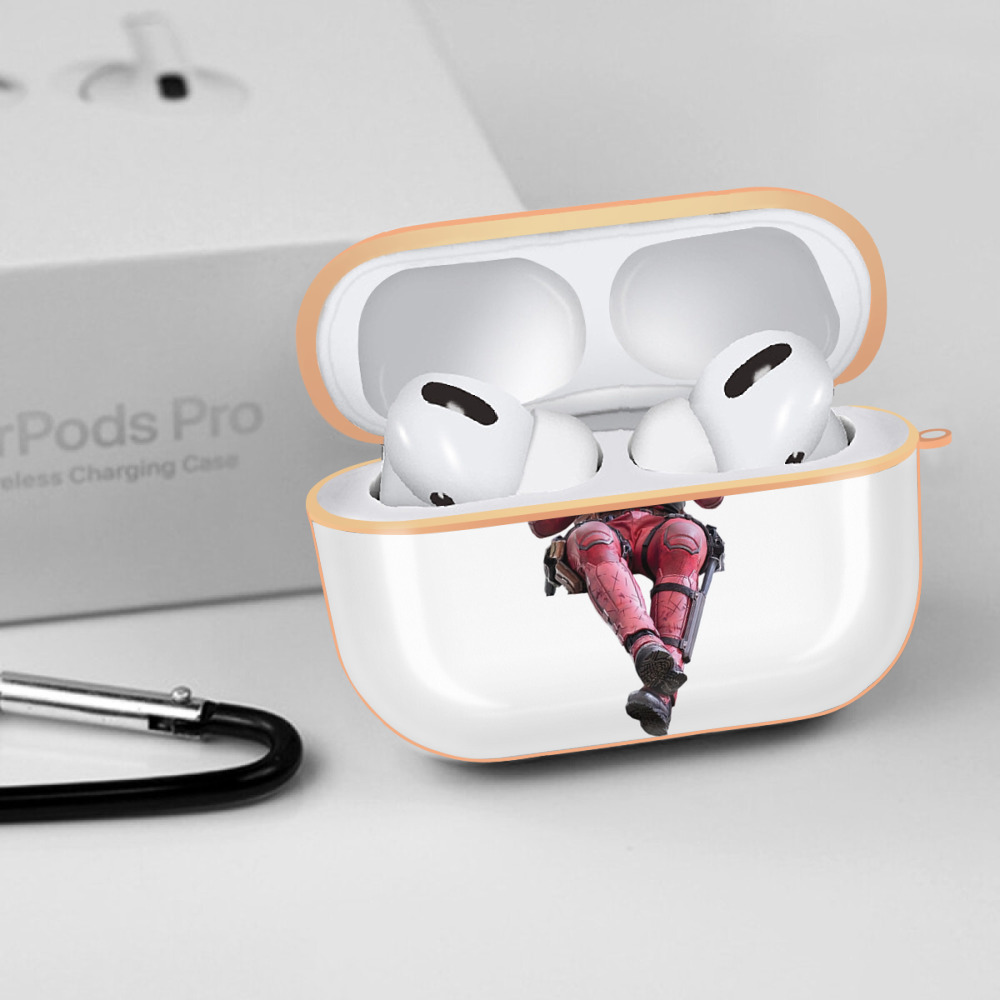 Deadpool デッドプール 【AirPods Pro用】ハードシェル保護ケース｜耐衝撃・防指紋・カラビナ付き商品仕様