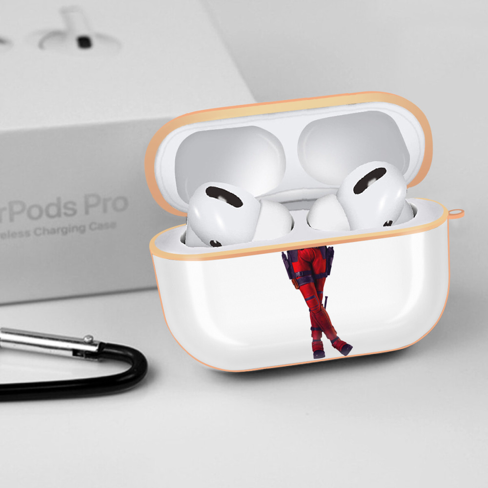 Deadpool デッドプール 【AirPods Pro用】ハードシェル保護ケース｜耐衝撃・防指紋・カラビナ付き商品仕様