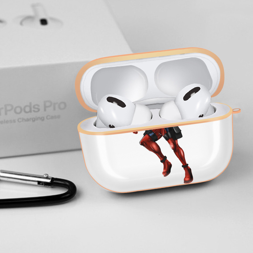 Deadpool デッドプール 【AirPods Pro用】ハードシェル保護ケース｜耐衝撃・防指紋・カラビナ付き商品仕様