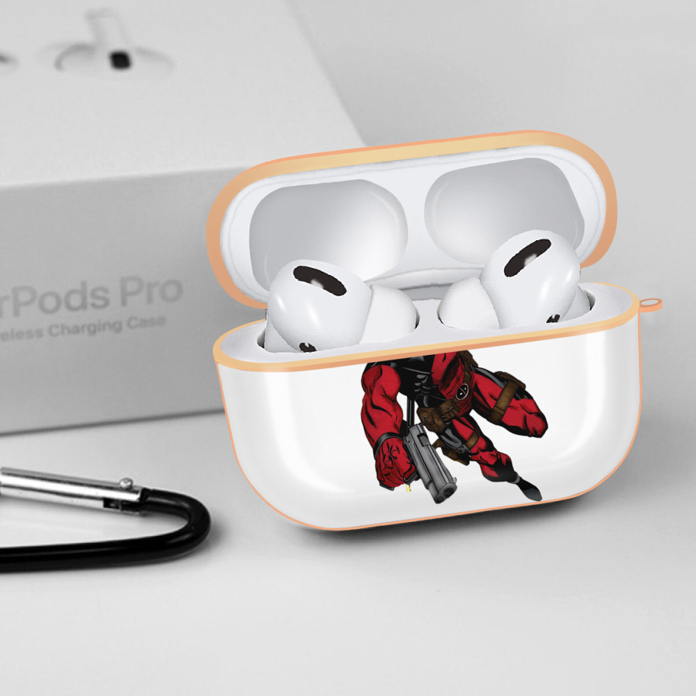 Deadpool デッドプール 【AirPods Pro用】ハードシェル保護ケース｜耐衝撃・防指紋・カラビナ付き商品仕様