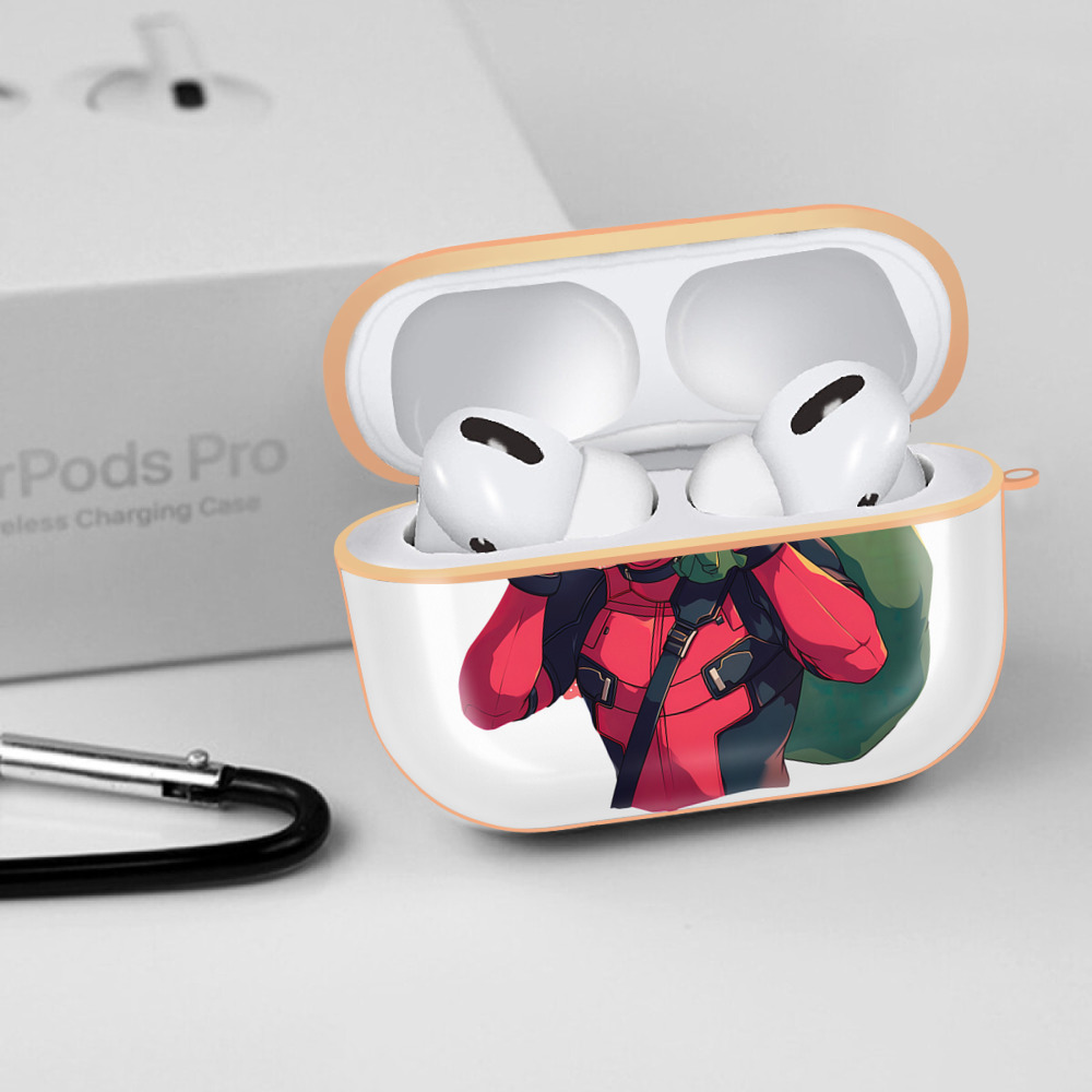 Deadpool デッドプール 【AirPods Pro用】ハードシェル保護ケース｜耐衝撃・防指紋・カラビナ付き商品仕様