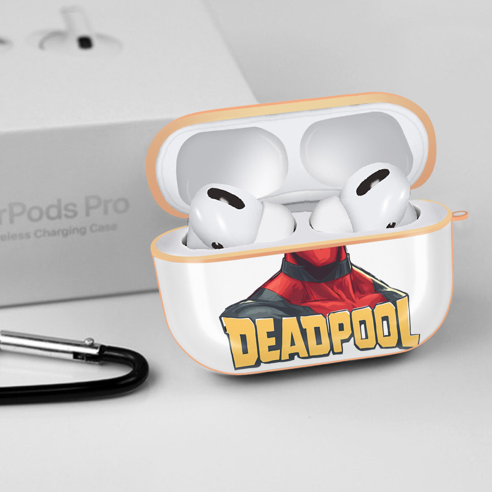 Deadpool デッドプール 【AirPods Pro用】ハードシェル保護ケース｜耐衝撃・防指紋・カラビナ付き商品仕様