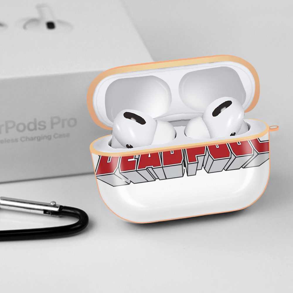 Deadpool デッドプール 【AirPods Pro用】ハードシェル保護ケース｜耐衝撃・防指紋・カラビナ付き商品仕様