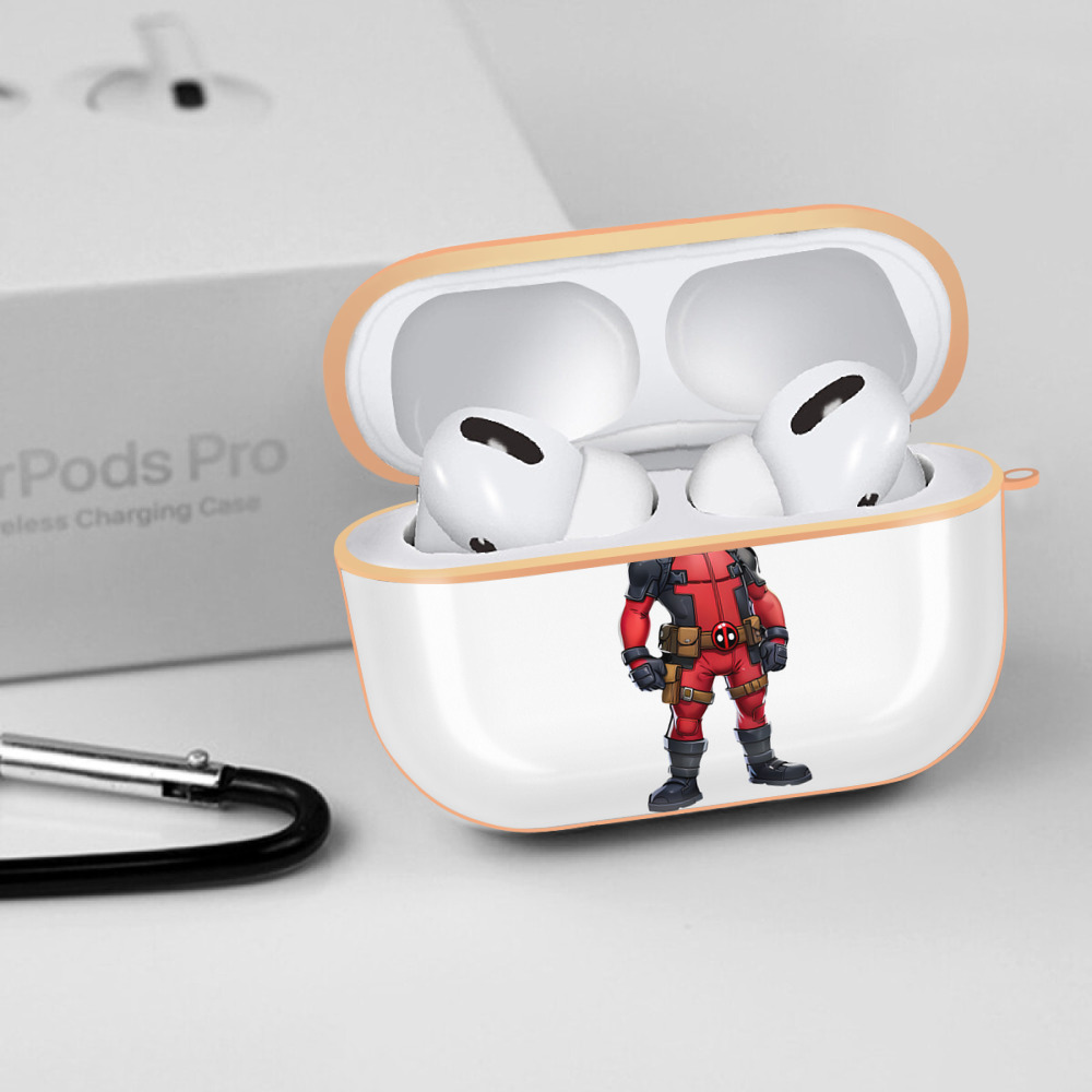 Deadpool デッドプール 【AirPods Pro用】ハードシェル保護ケース｜耐衝撃・防指紋・カラビナ付き商品仕様