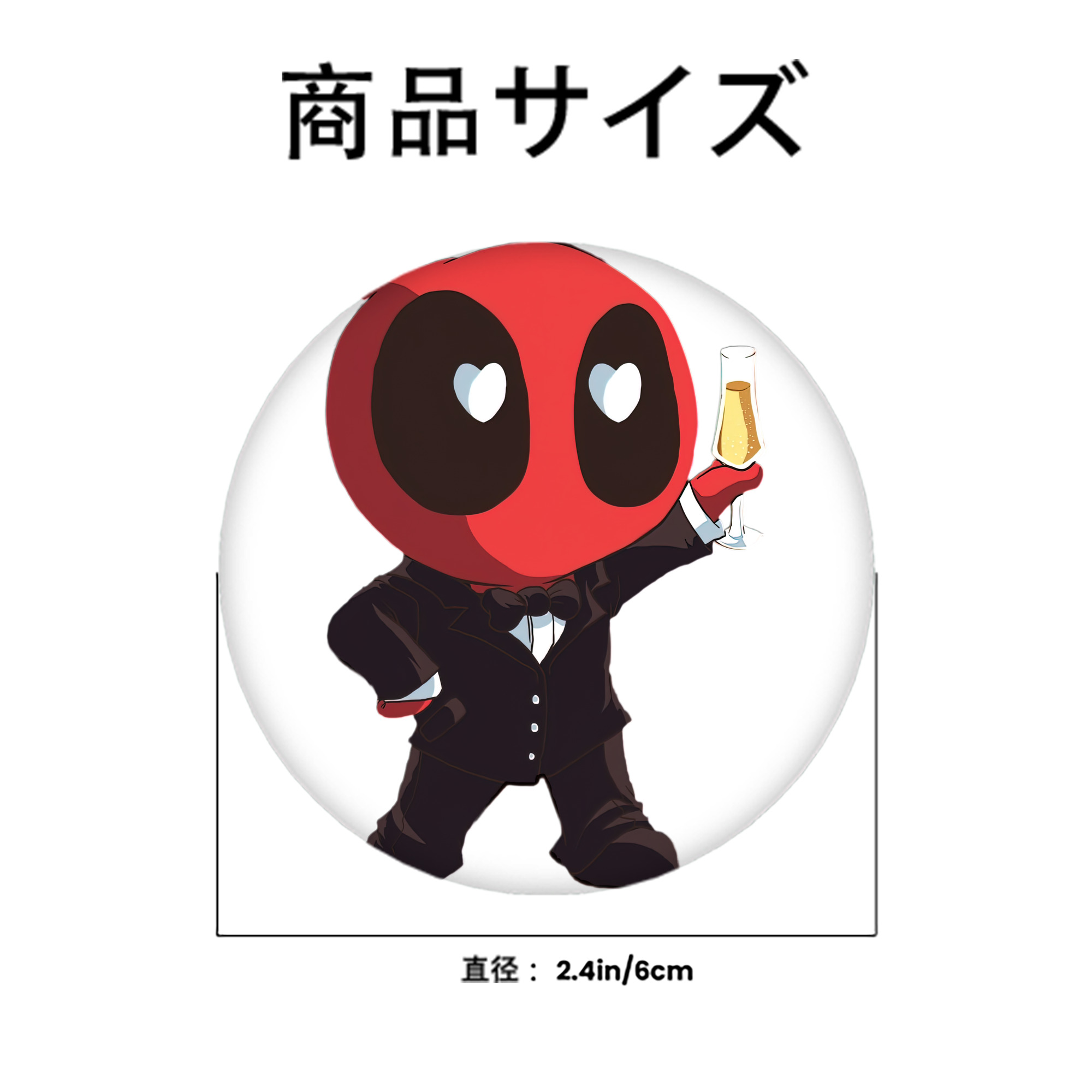 Deadpool デッドプール 6cm 缶バッジ 複数セット
