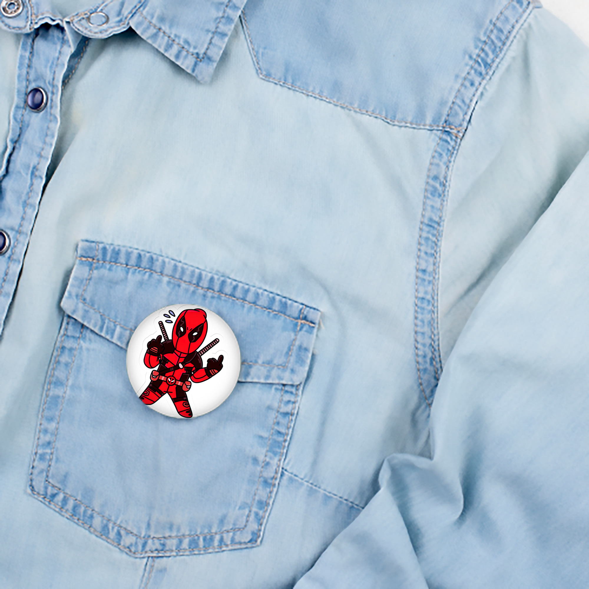 Deadpool デッドプール 6cm 缶バッジ 複数セット
