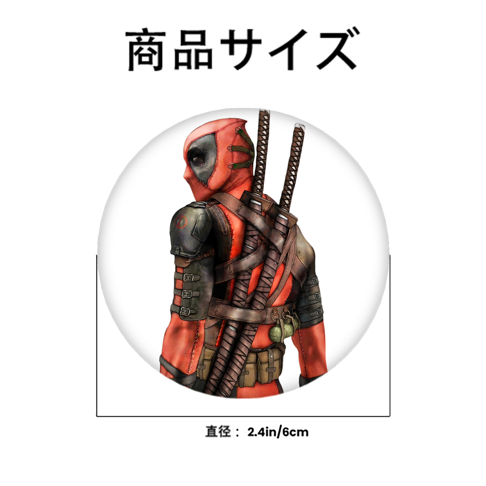 Deadpool デッドプール 6cm 缶バッジ 複数セット