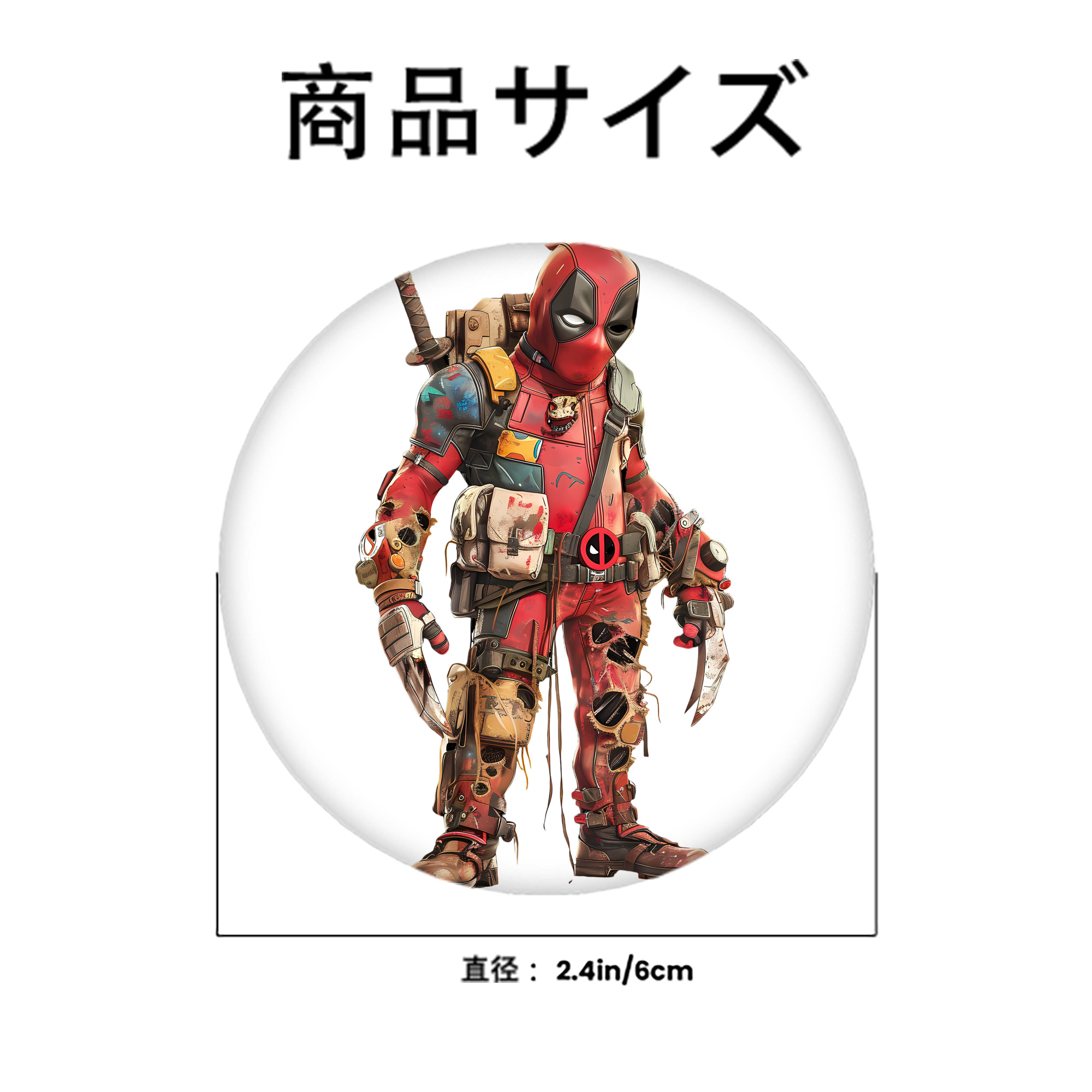 Deadpool デッドプール 6cm 缶バッジ 複数セット