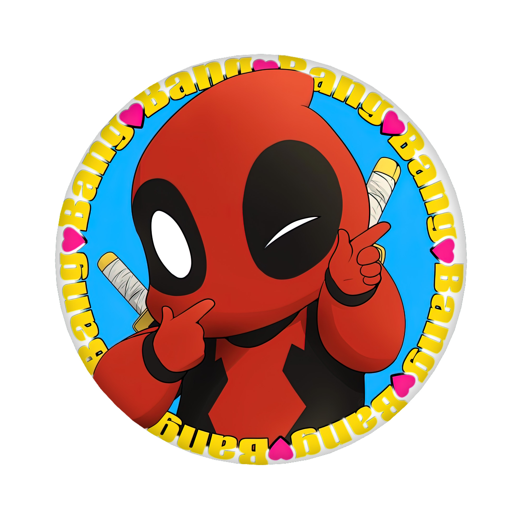 （画像用） Deadpool デッドプール 6cm 缶バッジ 複数セット