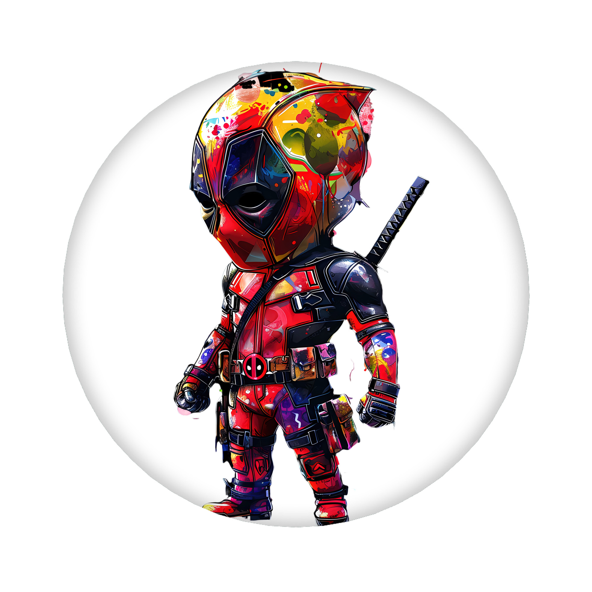 （画像用） Deadpool デッドプール 6cm 缶バッジ 複数セット