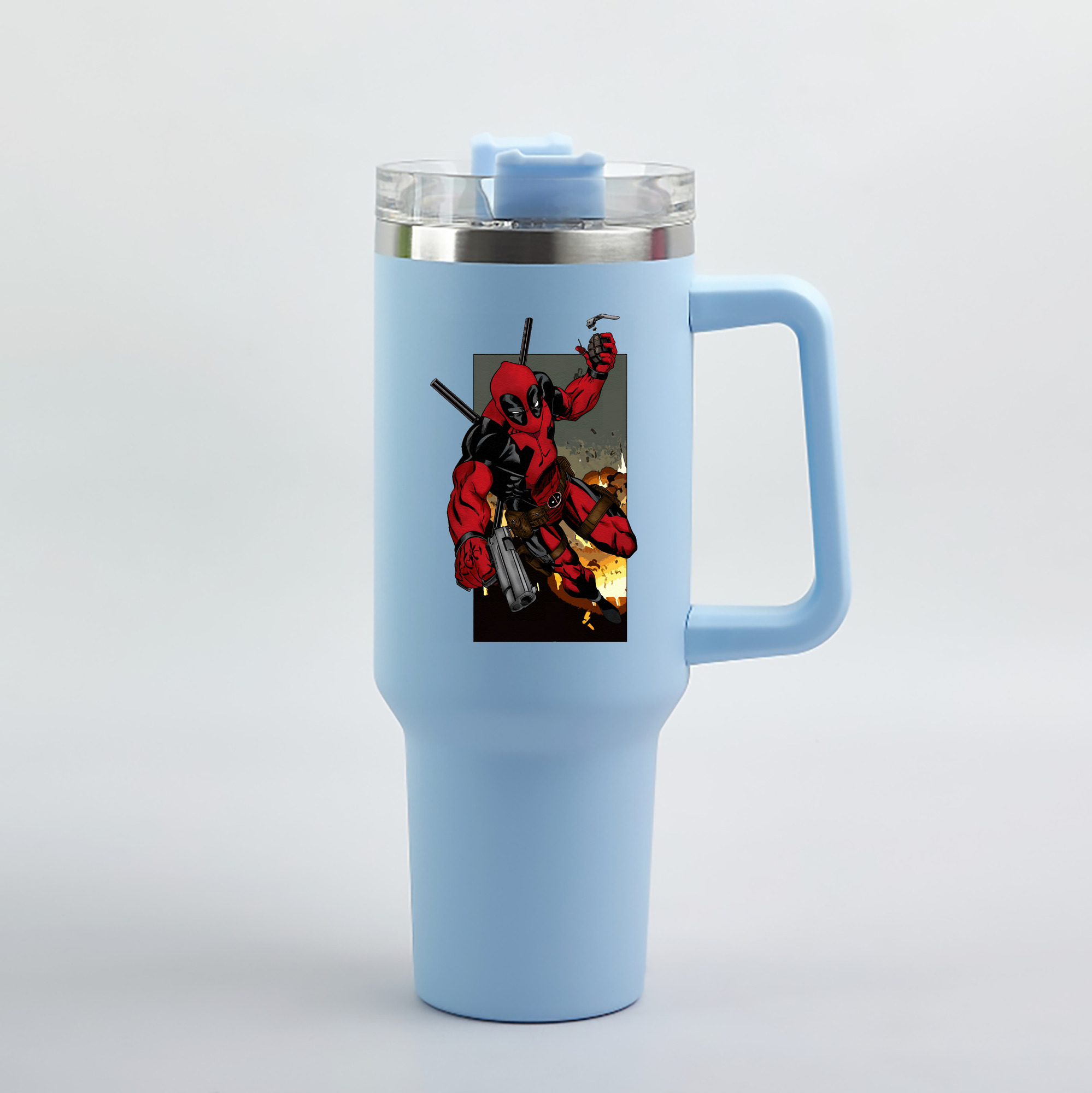 （画像用） Deadpool デッドプール 1200mL車用タンブラー（カラープリント）