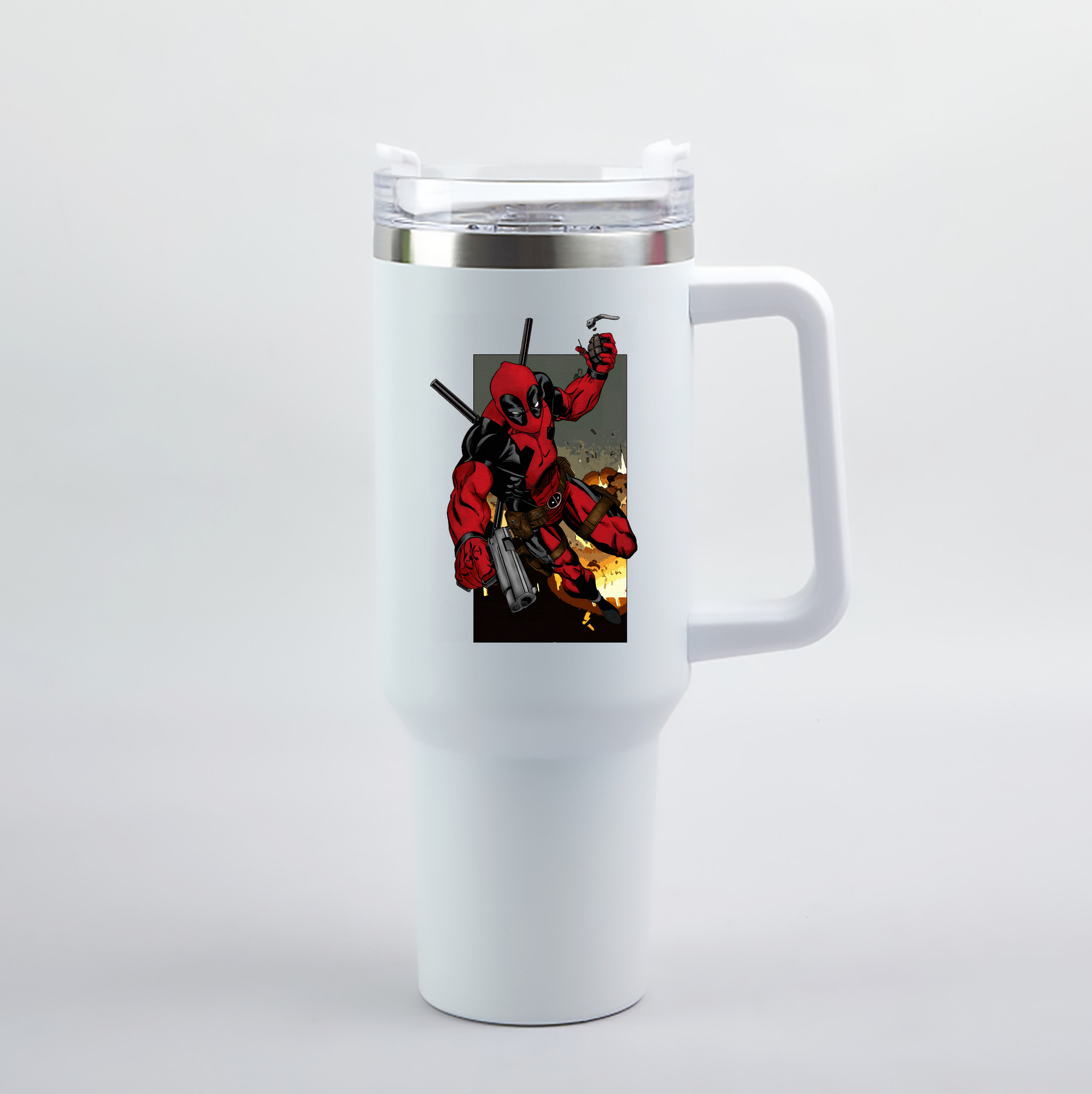 （画像用） Deadpool デッドプール 1200mL車用タンブラー（カラープリント）