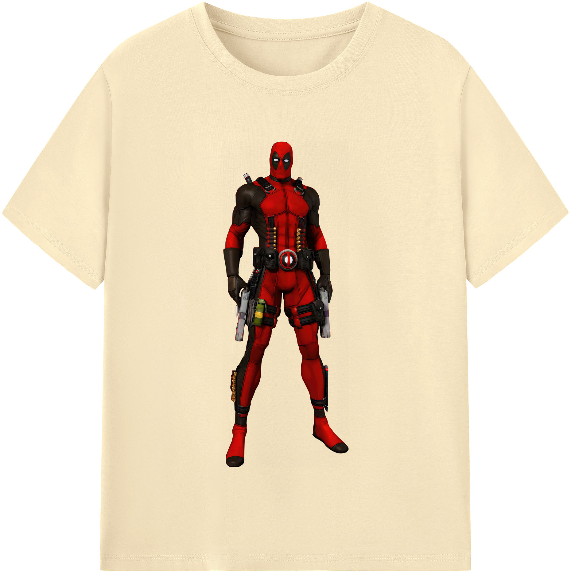 （画像用） Deadpool デッドプール 綿100％半袖Tシャツ（フロントプリント）