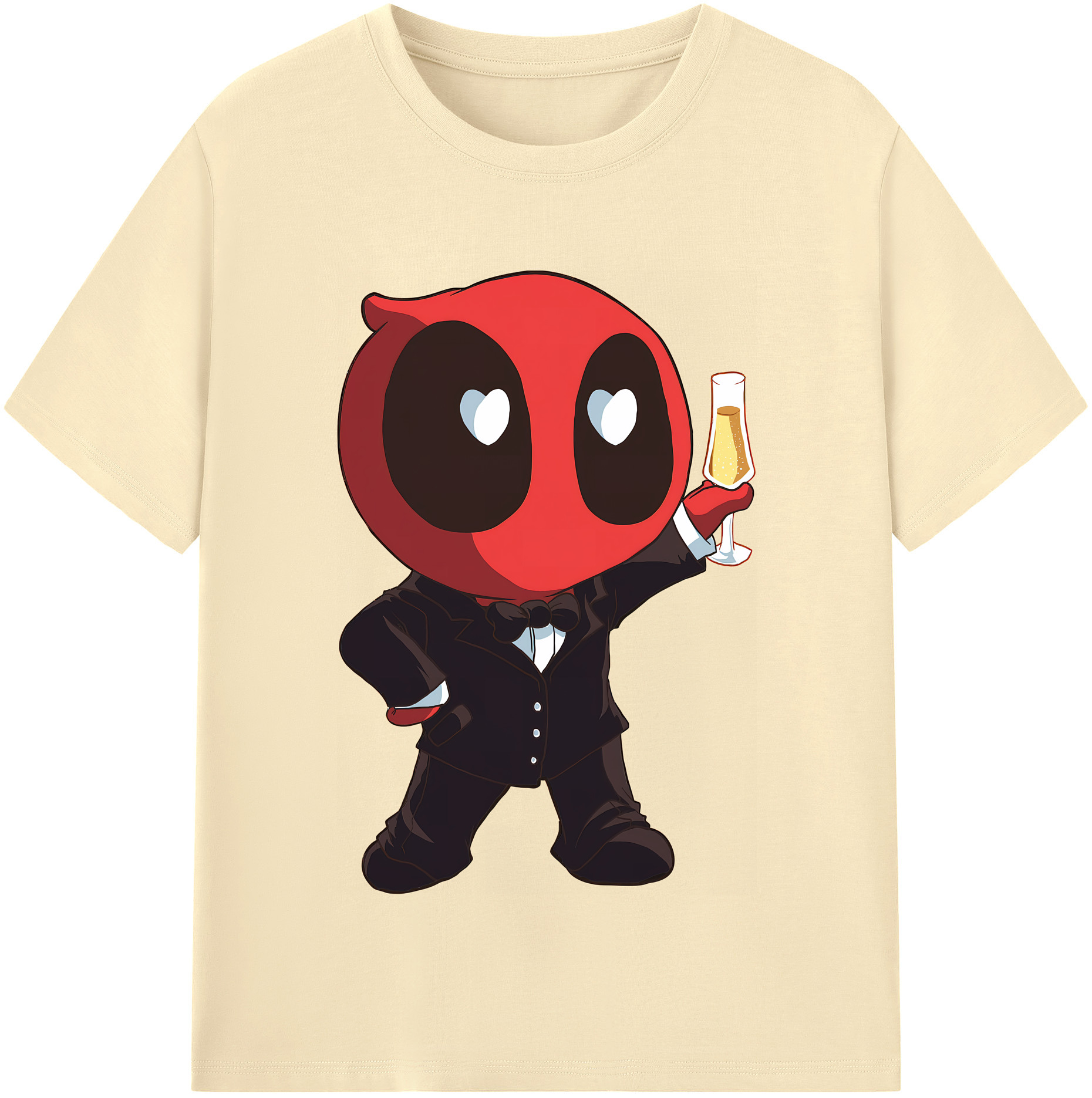 （画像用） Deadpool デッドプール 綿100％半袖Tシャツ（フロントプリント）