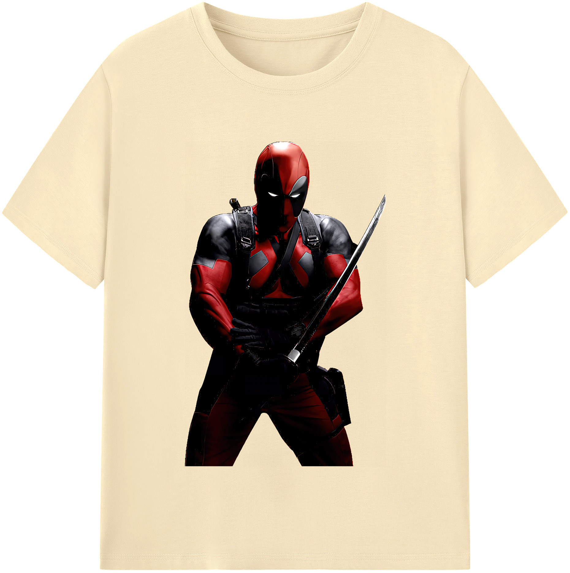 （画像用） Deadpool デッドプール 綿100％半袖Tシャツ（フロントプリント）