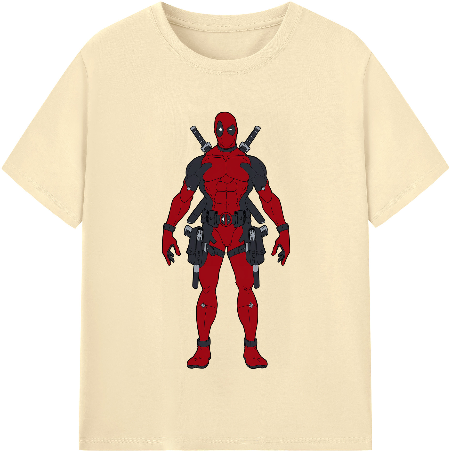 （画像用） Deadpool デッドプール 綿100％半袖Tシャツ（フロントプリント）