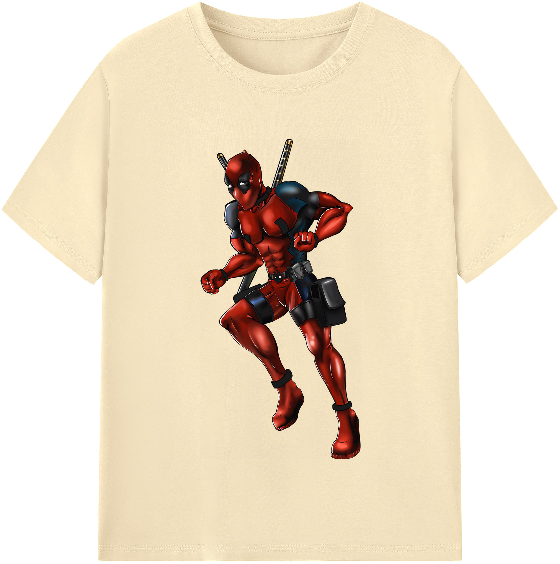 （画像用） Deadpool デッドプール 綿100％半袖Tシャツ（フロントプリント）