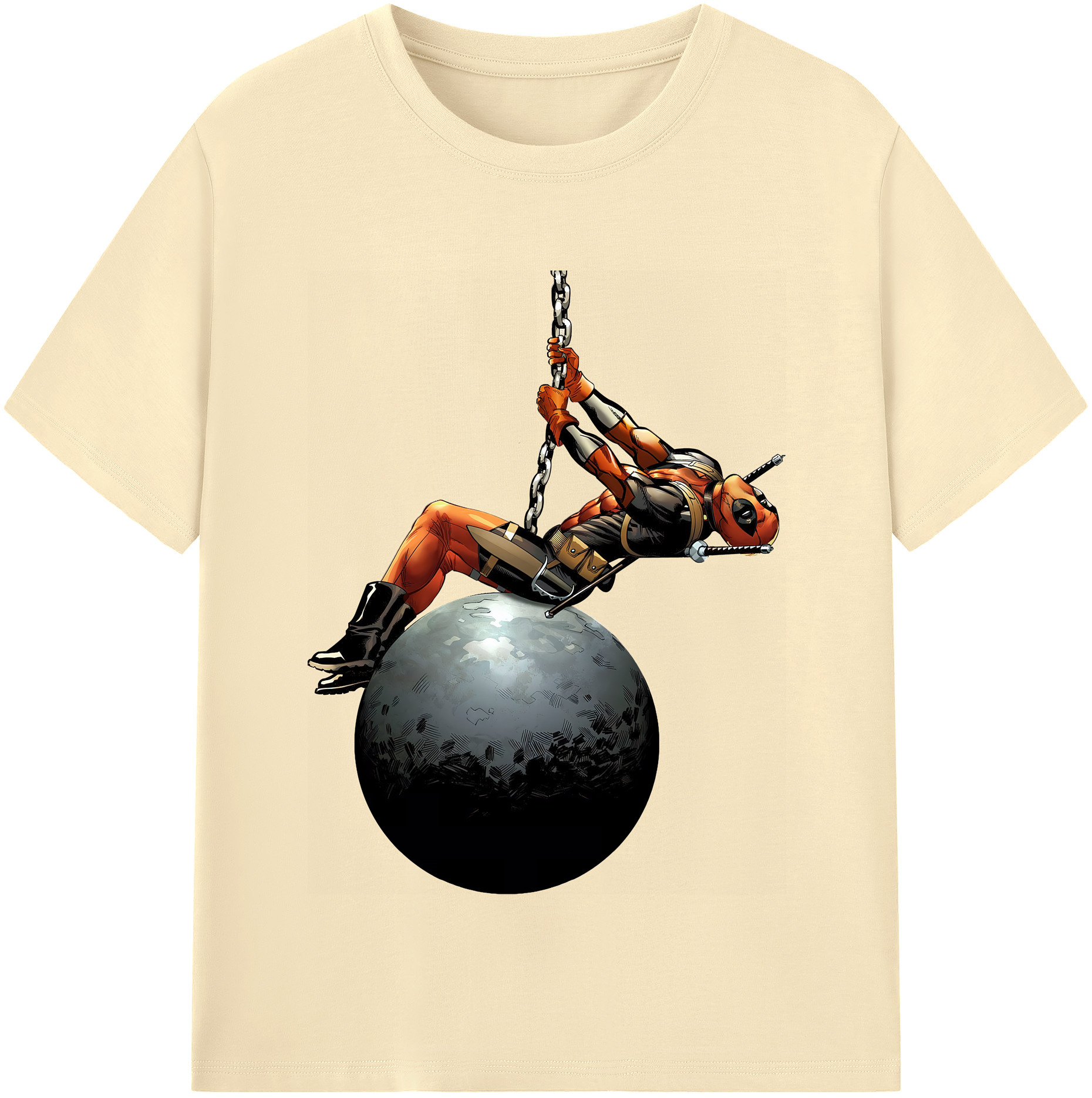 （画像用） Deadpool デッドプール 綿100％半袖Tシャツ（フロントプリント）