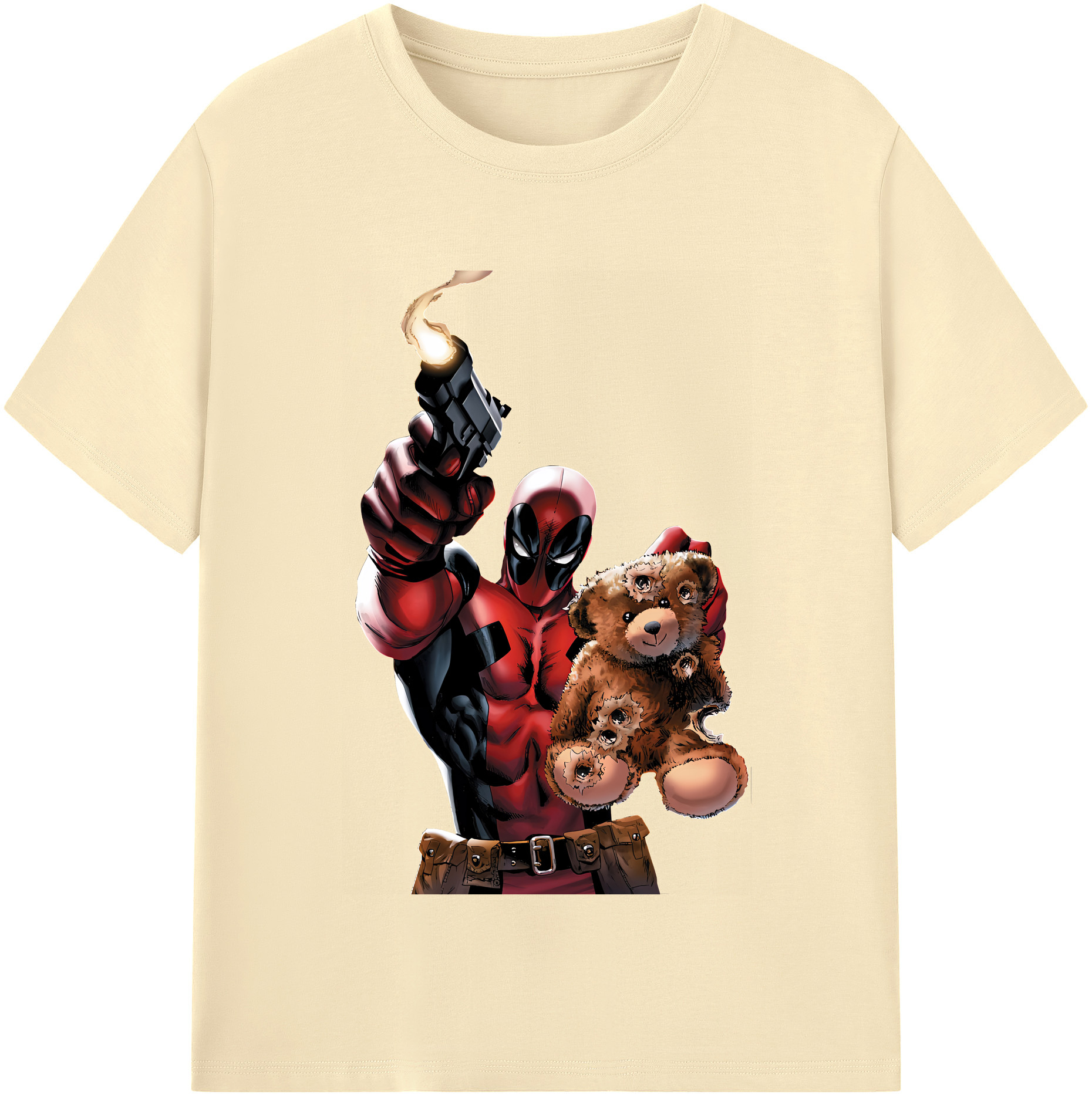 （画像用） Deadpool デッドプール 綿100％半袖Tシャツ（フロントプリント）