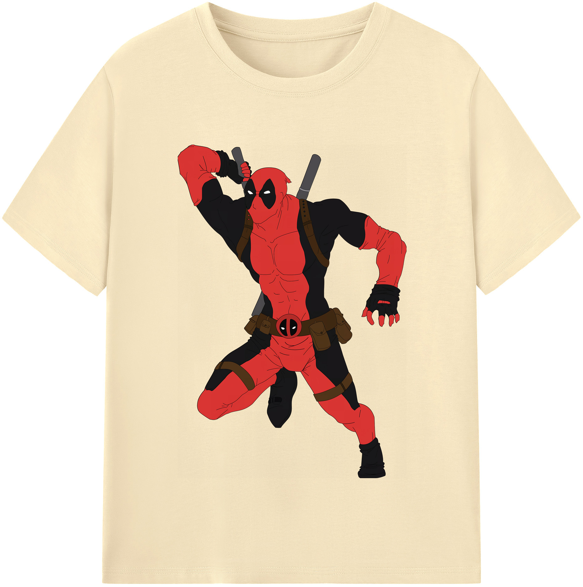 （画像用） Deadpool デッドプール 綿100％半袖Tシャツ（フロントプリント）