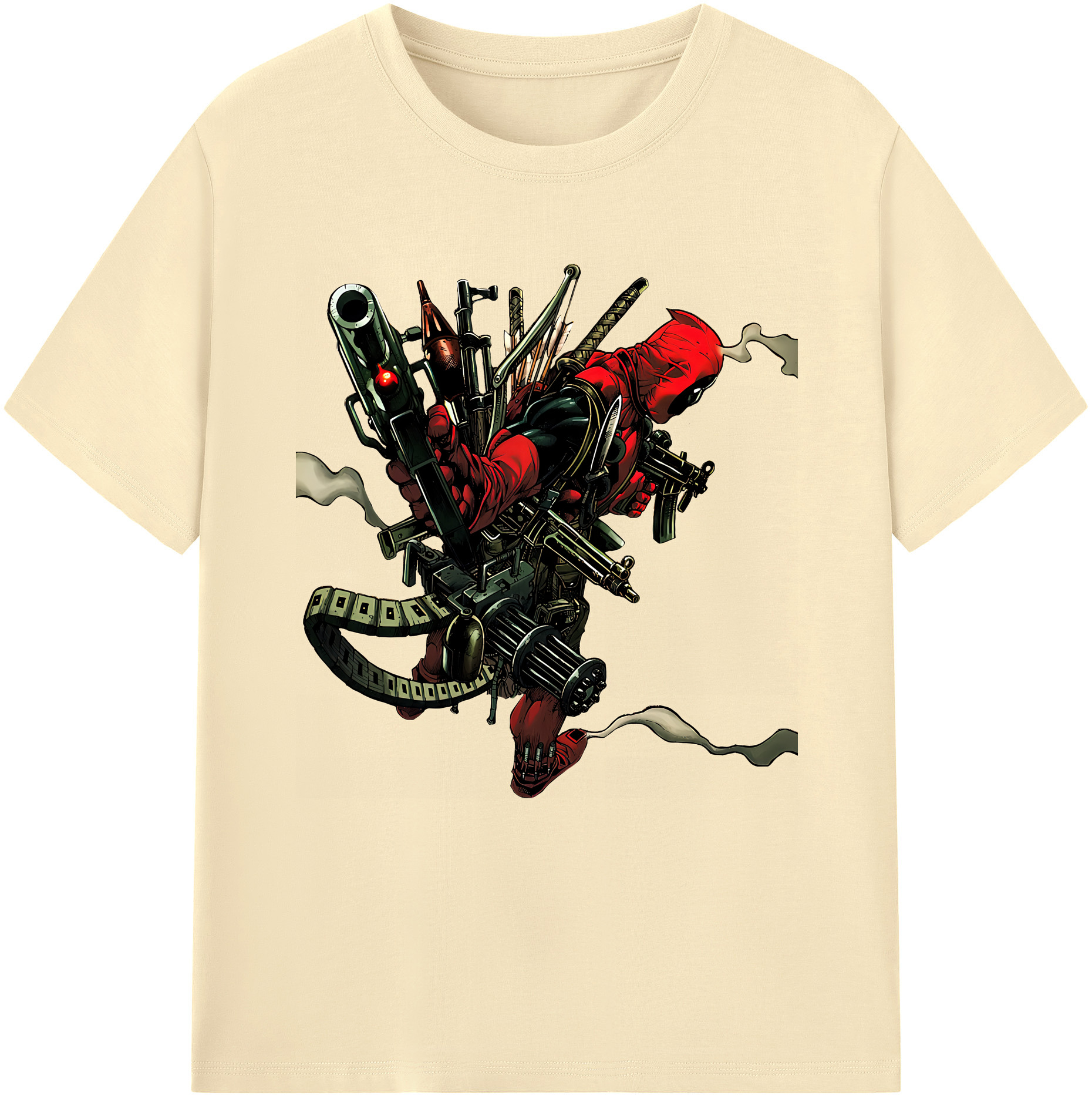 （画像用） Deadpool デッドプール 綿100％半袖Tシャツ（フロントプリント）
