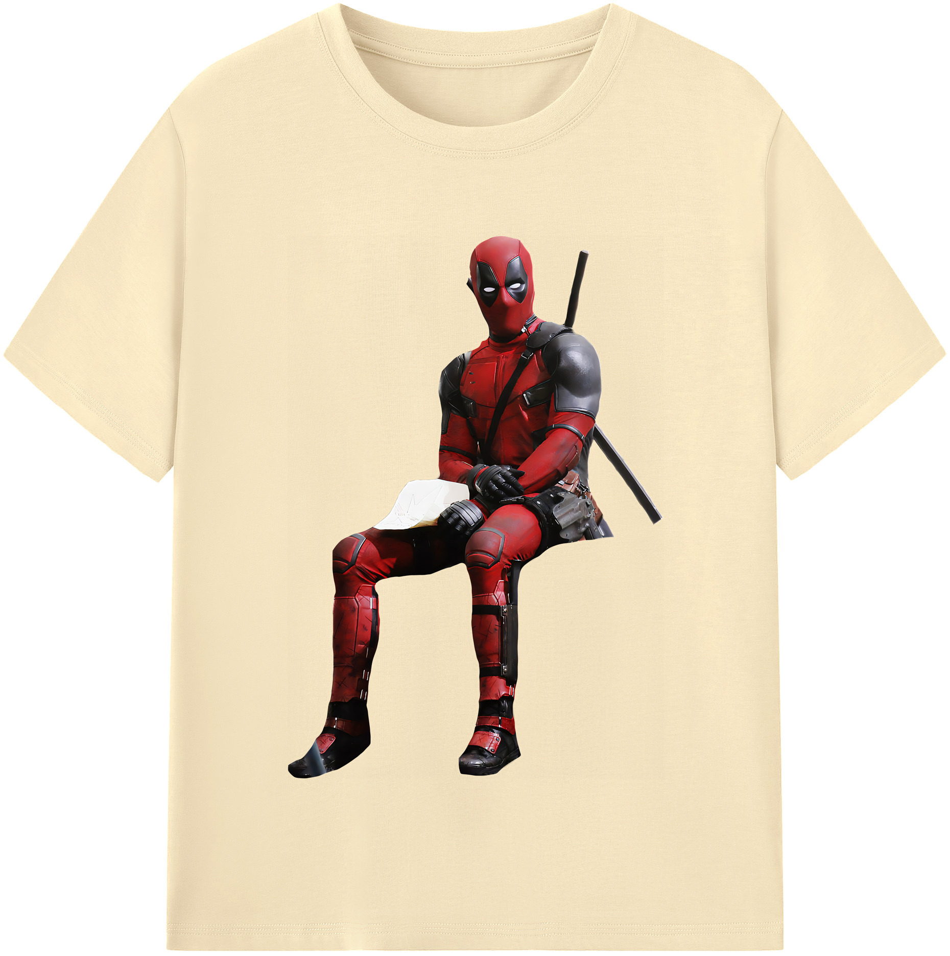 （画像用） Deadpool デッドプール 綿100％半袖Tシャツ（フロントプリント）