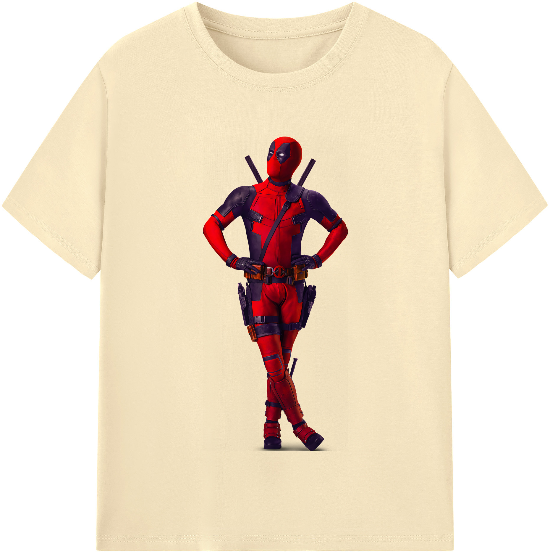 （画像用） Deadpool デッドプール 綿100％半袖Tシャツ（フロントプリント）