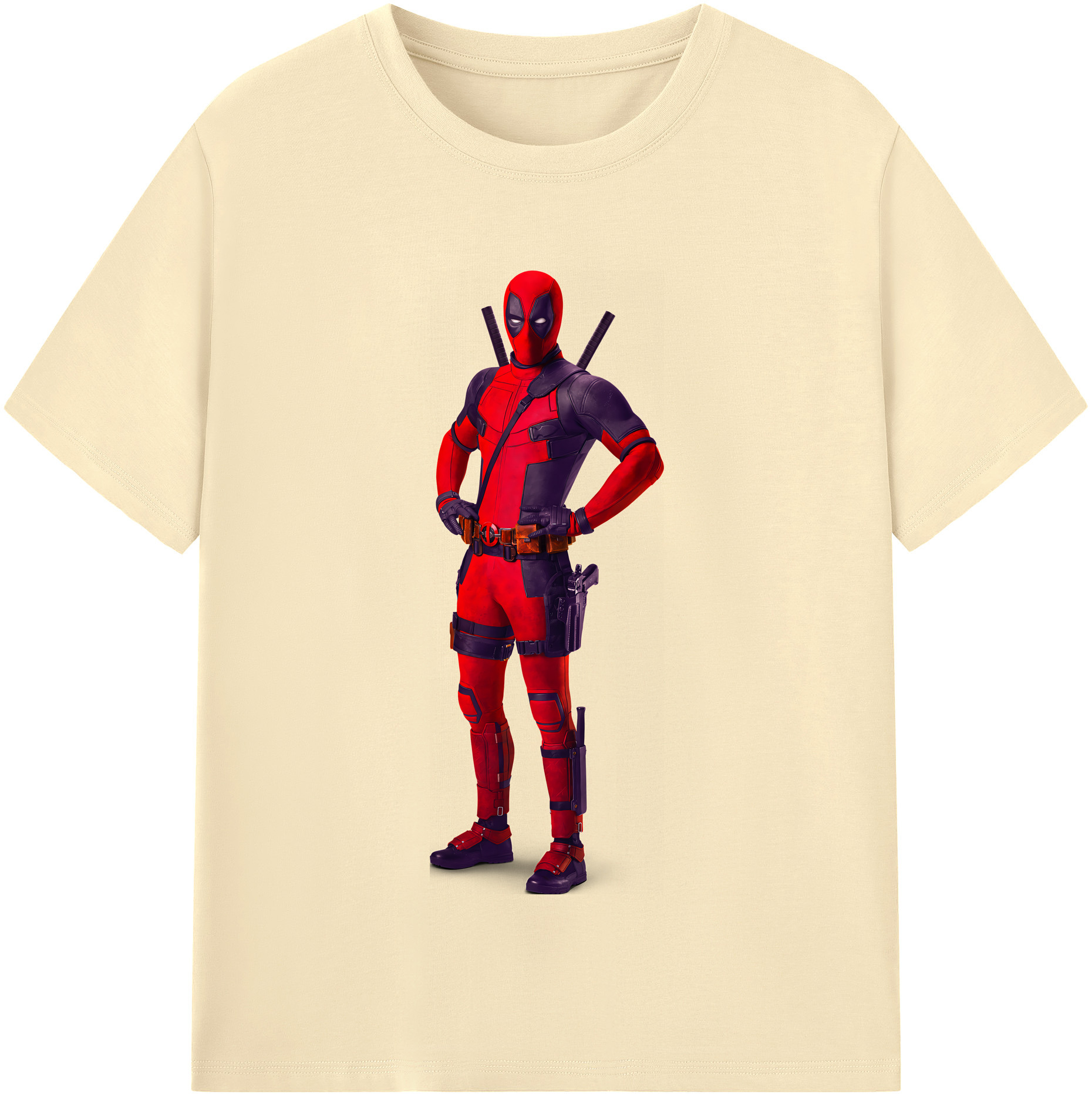 （画像用） Deadpool デッドプール 綿100％半袖Tシャツ（フロントプリント）