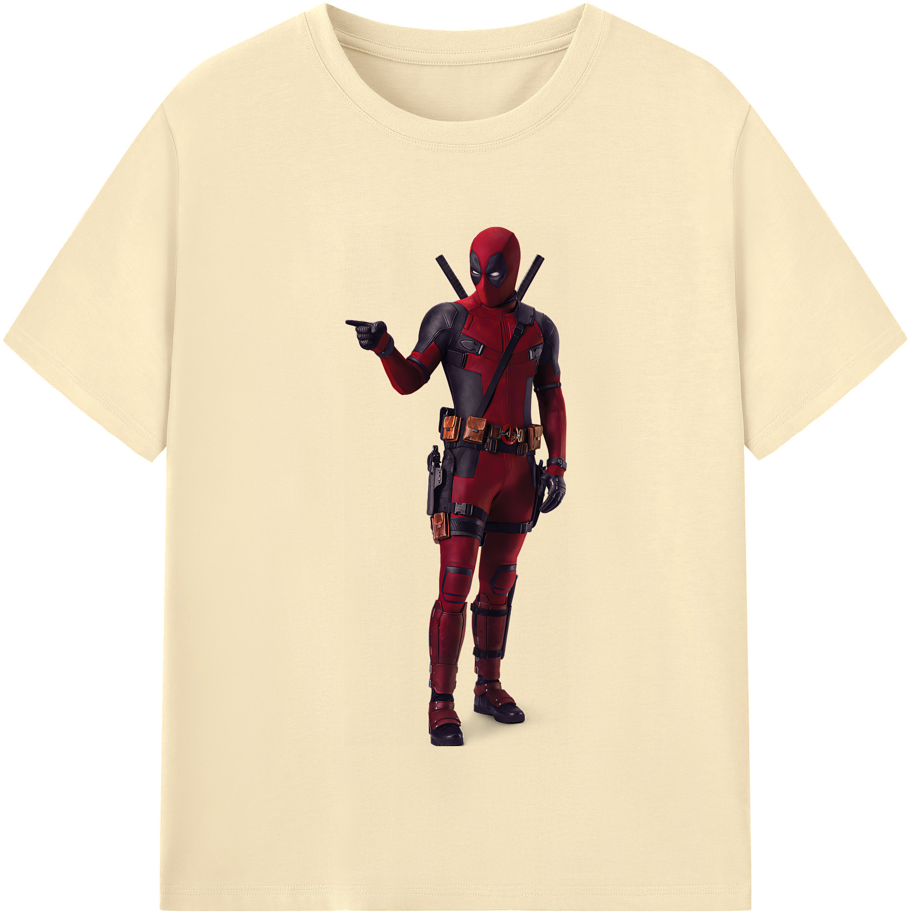 （画像用） Deadpool デッドプール 綿100％半袖Tシャツ（フロントプリント）