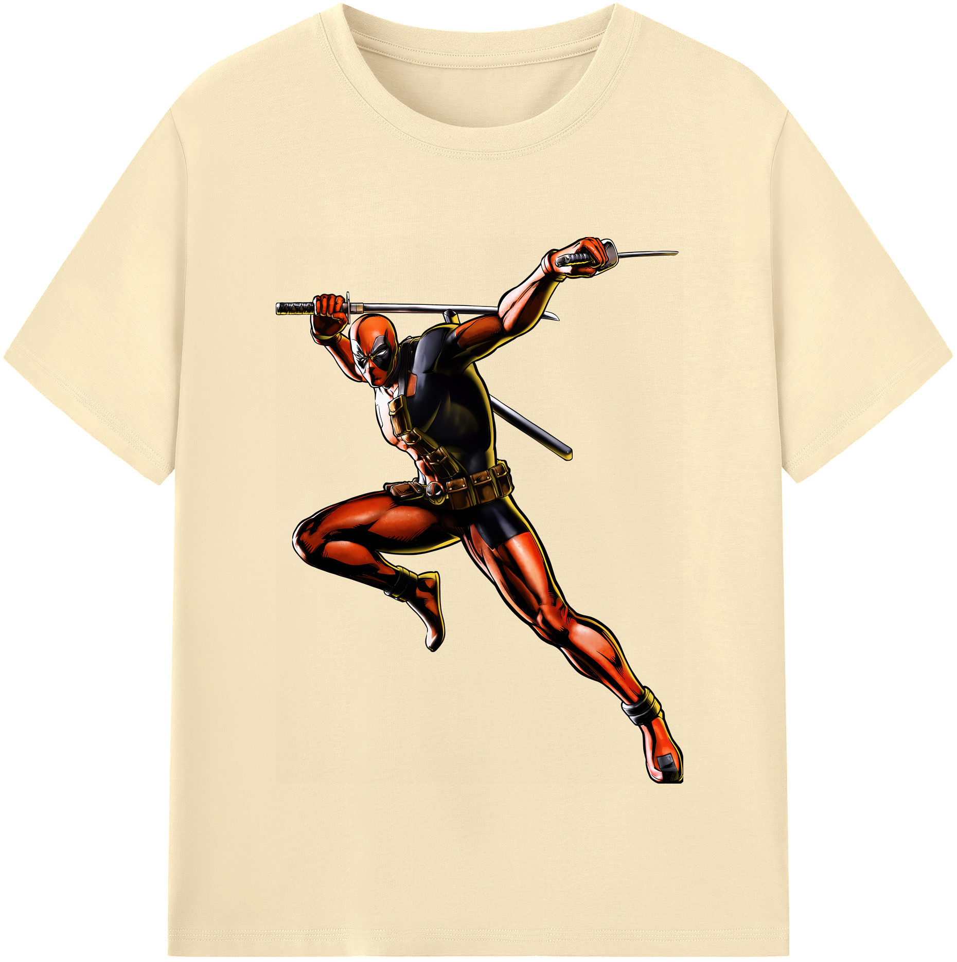 （画像用） Deadpool デッドプール 綿100％半袖Tシャツ（フロントプリント）