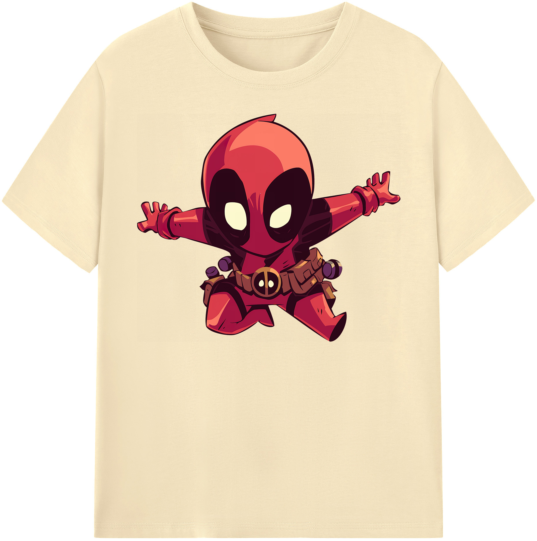 （画像用） Deadpool デッドプール 綿100％半袖Tシャツ（フロントプリント）