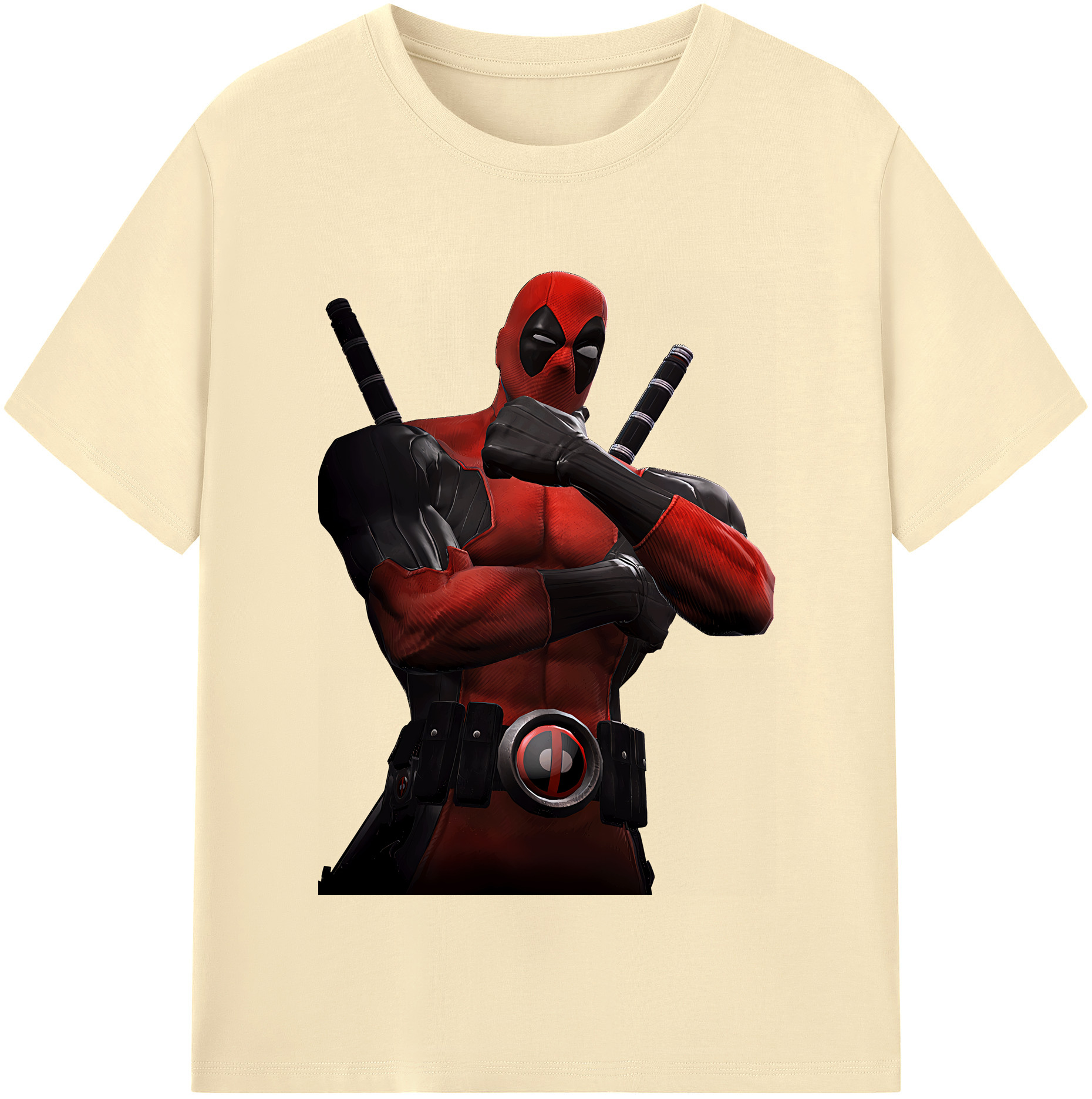 （画像用） Deadpool デッドプール 綿100％半袖Tシャツ（フロントプリント）